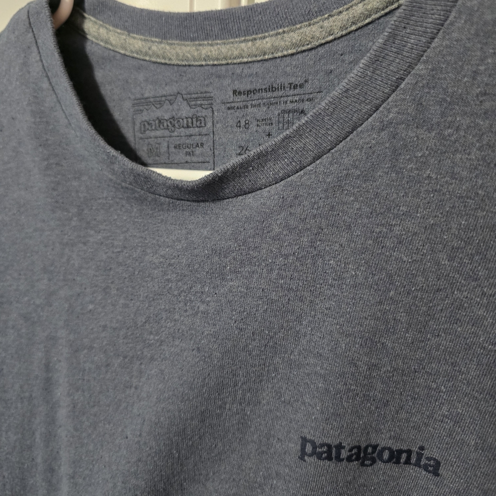 Patagonia Blue Crew Neck Tee - Picture 3 of 3